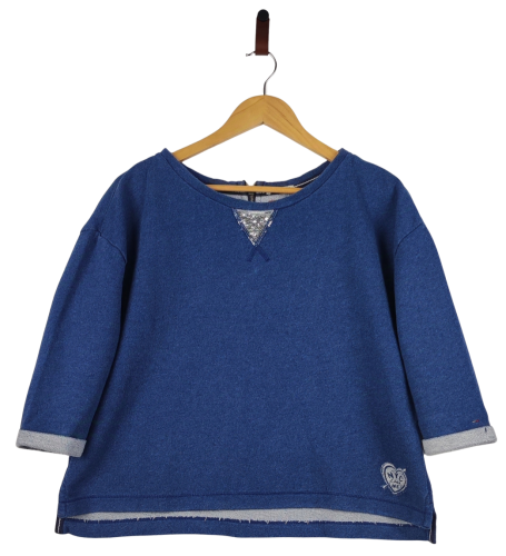 Przejdź do produktu Tommy Hilfiger Denim bluzka damska  codzienna niebieska XS stan idealny