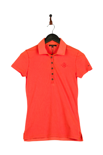 Przejdź do produktu Tommy Hilfiger damski T-shirt, cudny kolor pomarańczowy, rozmiar XS, stan idealny