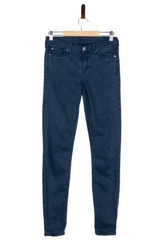 Przejdź do produktu 7 For All Mankind spodnie jeans damskie rozm 28 piękny niebieski stan idealny