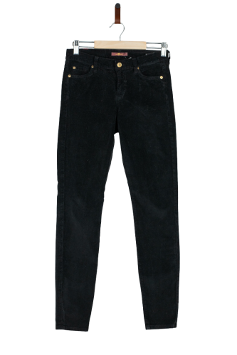 Przejdź do produktu 7 For All Mankind spodnie damskie delikatny sztruks czarne rozm 26