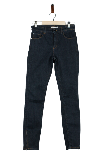 Przejdź do produktu Hugo Boss Black Label jeans damskie dark blue 25 slim fit stan idealny