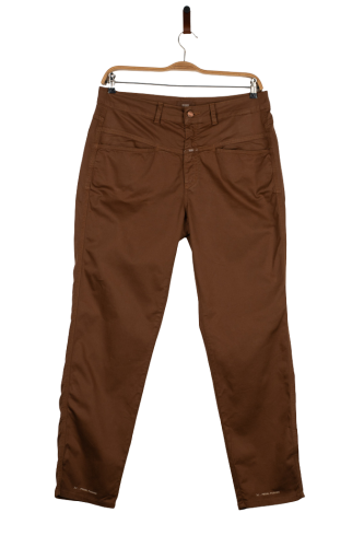 Przejdź do produktu Closed spodnie damskie brązowe 50 bawełna casual premium