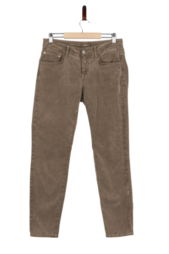 Przejdź do produktu Closed spodnie damskie sztruksowe mocha rozm.. 28 casual premium