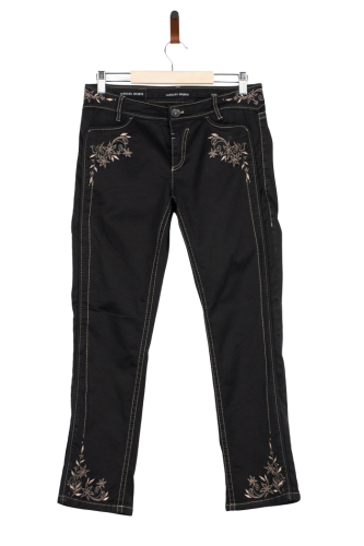 Przejdź do produktu Marc Cain Sports jeans ciemny brąz z pięknym haftowaniem rozm. N3 premium