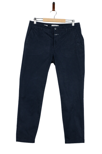 Przejdź do produktu Closed spodnie damskie granatowe chino fit  rozm. 28 klasyczne eleganckie