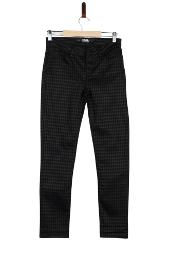 Przejdź do produktu Karl Lagerfeld jeansy damskie czarne 26 wzór skinny fit premium