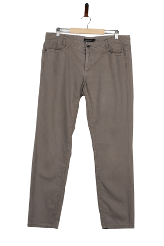 Przejdź do produktu Marc Cain jeansy damskie szare XXL prosty fason premium wygodne.
