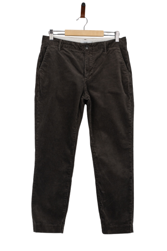Przejdź do produktu Closed spodnie sztruksowe damskie brązowe 26 casual premium