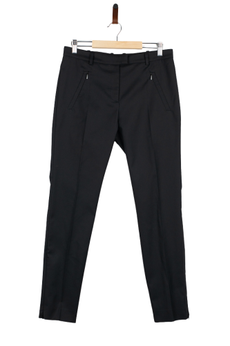 Przejdź do produktu Hugo Boss Black Label spodnie damskie czarne 36 w kant slim premium