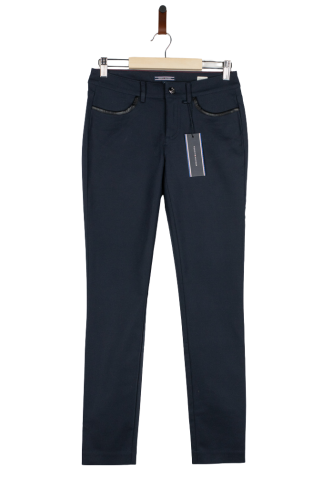 Przejdź do produktu Tommy Hilfiger spodnie granatowe damskie 4 slim fit klasyczne