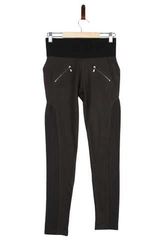 Przejdź do produktu Calvin Klein legginsy khaki damskie S  sportowe zamki