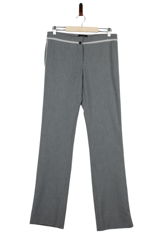 Przejdź do produktu Emporio Armani spodnie damskie szare 40 proste eleganckie premium.
