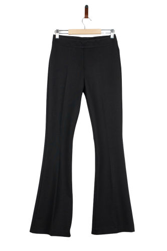 Przejdź do produktu Mrs & Hugs spodnie czarne damskie 34 dzwony rozciągliwe jersey