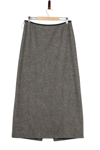 Przejdź do produktu Strenesse spódnica szara maxi 40 klasyczna z rozcięciem elegancka stylowa