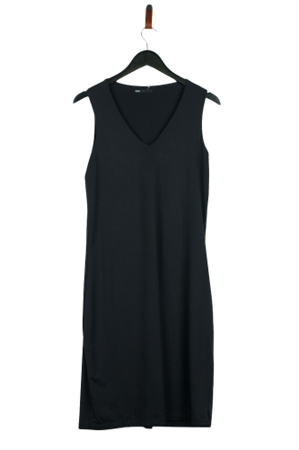 Przejdź do produktu Closed damska sukienka czarna XL minimalistyczna midi V-neck codzienna