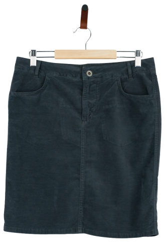 Przejdź do produktu Marc O’Polo spódnica szara 36 faktura weluru mini casual