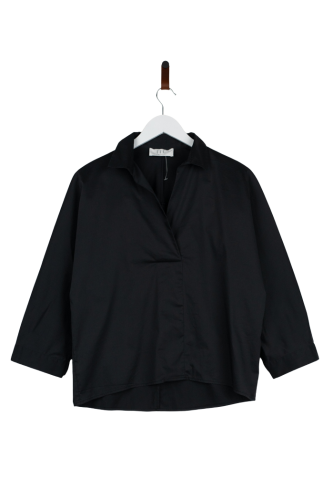 Przejdź do produktu FFC Fashion czarna bluzka / koszula 34  luźna oversize elegancka
