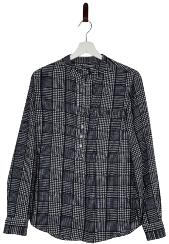 Przejdź do produktu Tommy Hilfiger bluzka koszulowa granatowa 38 regular fit premium