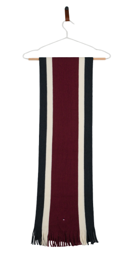 Przejdź do produktu Tommy Hilfiger szalik unisex multikolor pasy elegancki premium casual