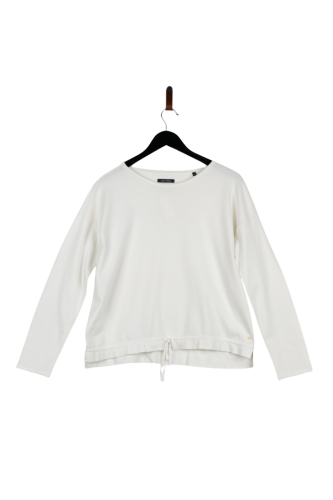 Przejdź do produktu Marc O’Polo longsleeve biały M gładki casual wiązany na dole stan idealny
