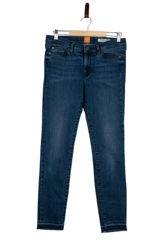 Przejdź do produktu Hugo Boss spodnie damskie skinny niebieskie rozm 27 stan idealny