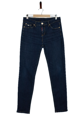 Przejdź do produktu Dsquared2 klasyczne damskie jeansy rozmiar 33 zwężane stan bardzo dobry