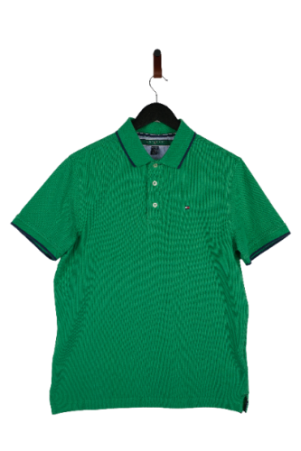 Przejdź do produktu Tommy Hilfiger klasyczna koszulka polo zielona męska S stan bardzo dobry