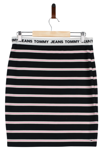 Przejdź do produktu Tommy Jeans śliczna damska spódnica multicolor L w pasy bardzo dobry stan