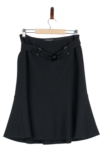 Przejdź do produktu Strenesse czarna elegancka spódnica z paskiem 40 nowa bez metki!