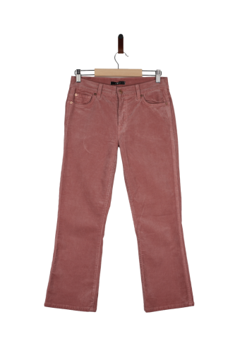 Przejdź do produktu 7 For All Mankind damskie spodnie sztruksowe różowe 28 stan bardzo dobry