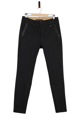 Przejdź do produktu Mos Mosh spodnie damskie ciemnoszare 36 slim fit premium