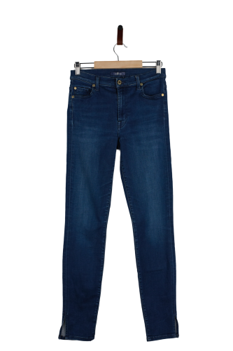 Przejdź do produktu 7 For All Mankind damskie jeansy ciemny denim slim 28 stan bardzo dobry