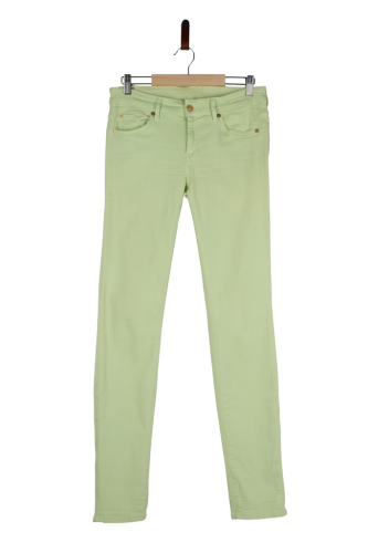 Przejdź do produktu 7 For All Mankind damskie jasnozielone jeansy W28 stan bardzo dobry