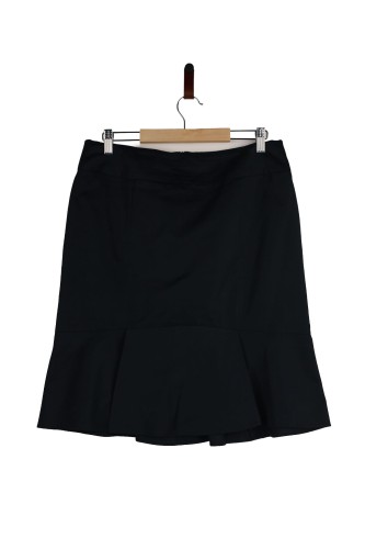 Przejdź do produktu Hugo Boss Black Label piękna czarna spódnica z falbaną 40 stan bardzo dobry