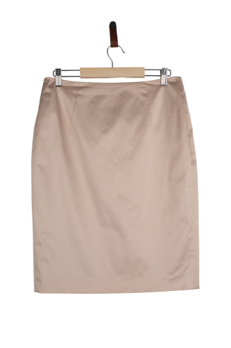 Przejdź do produktu Hugo Boss Black Label spódnica ołówkowa beżowo złota 38 stan bardzo dobry