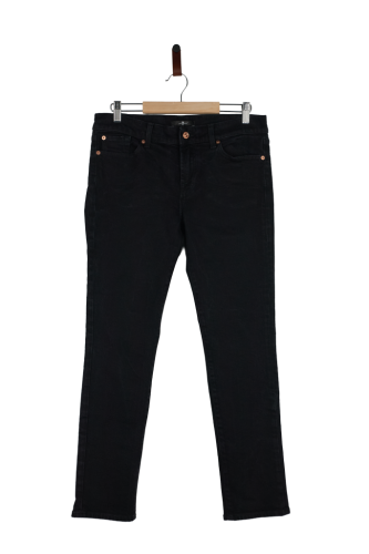 Przejdź do produktu 7 For All Mankind damskie czarne jeansy 29 dekatyzowane stan bardzo dobry