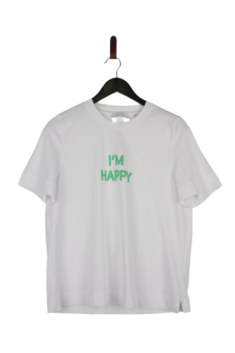 Przejdź do produktu Rich & Royal damski t‑shirt biały z zielonym napisem L stan nowy bez metki
