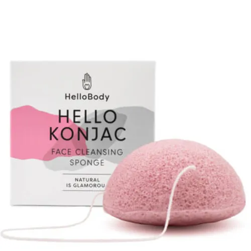 Przejdź do produktu Gąbka oczyszczająca konjac do mycia twarzy HelloBody naturalna złuszczająca