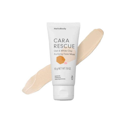 Przejdź do produktu Maseczka oczyszczająca do twarzy HelloBody glinka owies nawilżająca