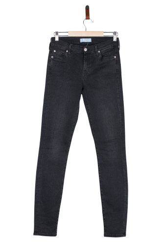 Przejdź do produktu 7 For All Mankind damskie spodnie jeansowe ciemny grafit z przejaśnieniami
