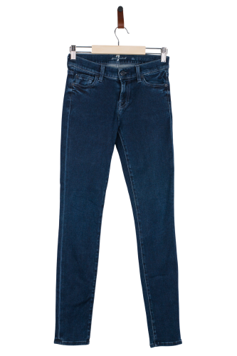 Przejdź do produktu 7 For All Mankind damskie spodnie jeansowe ciemny denim skinny