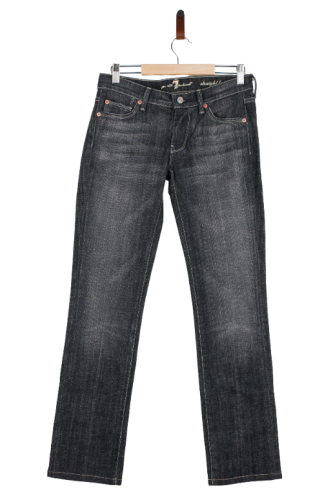 Przejdź do produktu 7 For All Mankind damskie spodnie jeans niebieskoszary z przejaśnieniami 27