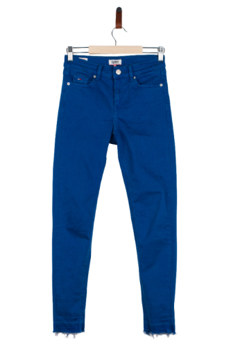Przejdź do produktu Tommy Jeans damskie spodnie jeansy niebieskie rozm 25/30 stan jak nowe
