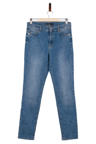 Przejdź do produktu Marc Cain spodnie damskie  jeansy rozm S/M denim z przejaśnieniami