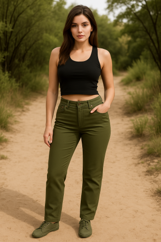 Przejdź do produktu Tommy Hilfiger damskie spodnie, śliczny kolor khaki, rozmiar W27/L34, stan idealny
