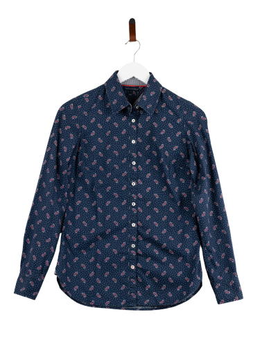 Przejdź do produktu Tommy Hilfiger koszula damska granatowa ciekawy czerwony wzór rozm.S